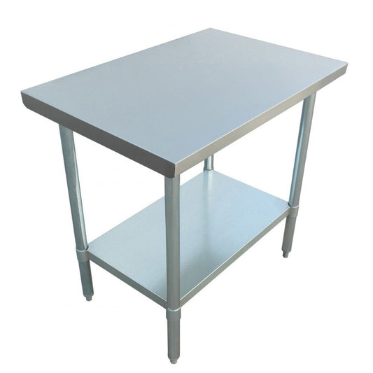 Adcraft WT-2424-E Stainless Steel Work Table - 24" x 24" x 35"